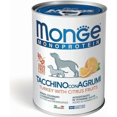 Monge Adult Dog Fruit Monoprotein morčacie mäso s ryžou a pomarančom 400 g