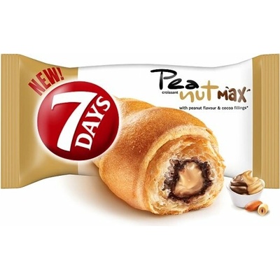 7 Days Croissant s arašidovou príchuťou a kakaovou náplňou 80g