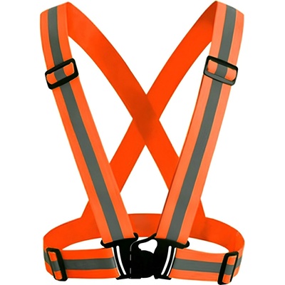 Take it shop Bezpečnostní reflexní popruh na tělo oranžový – Zboží Dáma