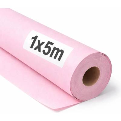 OFITURIA Kraft Paper Pink Pastel - Roll 1 × 5 m - 6 Rolls - Wrapping Paper and Packaging Paper - Craft Paper for DIY, Decoration and Sewing Patterns - Tear-Resistant and Easy to Cut - COM620-parent2