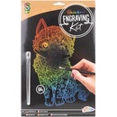 GRAFIX Dúhový škrabací obrázok Mačka