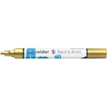 Schneider Декоративен маркер, акрилен, 4 мм, SCHNEIDER "Paint-It 320", златен 120253 (120253)