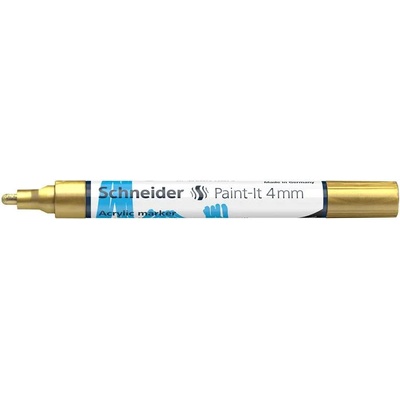 Schneider Декоративен маркер, акрилен, 4 мм, SCHNEIDER "Paint-It 320", златен 120253 (120253)