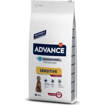 Affinity Advance Dog All Breeds Adult Sensitive - агне и ориз, високачествена храна за пораснали кучета над 1 година, при проблеми с кожата и козината или алергии, за всички породи, Испания - 3 кг