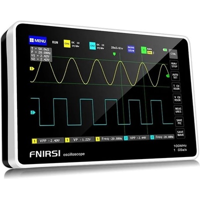 Fnirsi 1013D Цифров осцилоскоп таблет със 7" TFT LCD сензорен екран, двуканален, 100 MHz (1013D)