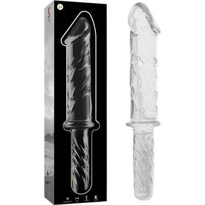 Ibiza Nebula Model 24 Dildo Borosilicate Glass 28.5 x 5 cm Clear