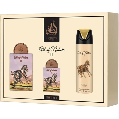 LATTAFA Pride Art Of Nature II комплект Парфюмна вода 100 ml + Парфюмна вода 20 ml + Спрей за тяло