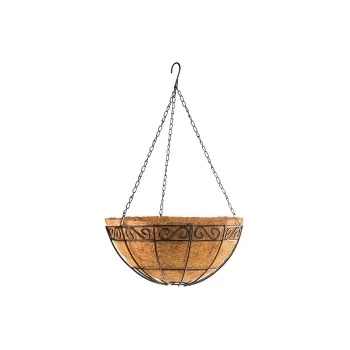Image 1 of PALISAD КАШПА ВИСЯЩА D300mm МЕТАЛНА С КОКОСОВА КОШНИЦА PALISAD (690028)