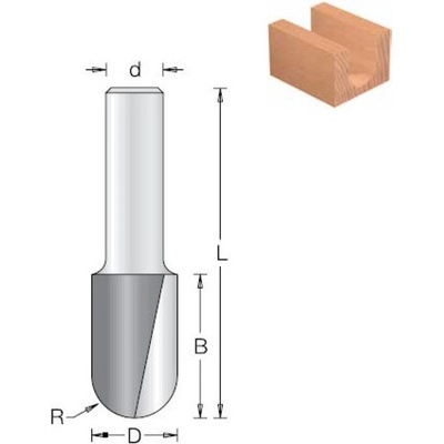DIMAR Fréza stopková R3.2 x 11 - 1060065