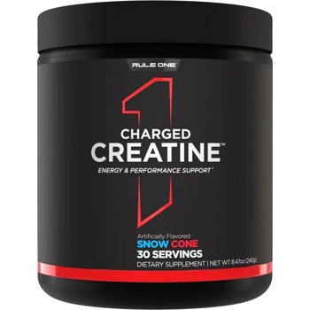 Rule 1 Charged Creatine | Creatine Matrix with Electrolyte & Energy Blends [240 грама] Snowcone