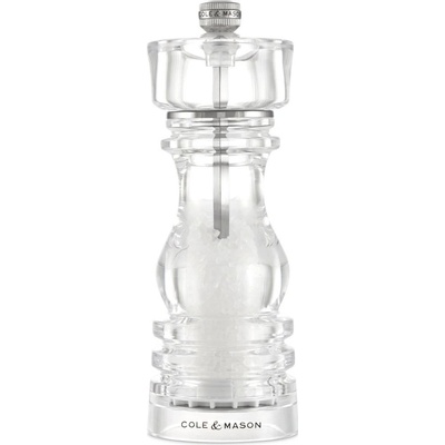 Cole & Mason London Acrylic Precision Salt Mill 18 cm