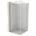 Mexen Mist-F сгъваем душ кабина лява 80 x 80 см, прозрачна, златна - 8A6T-080-080-50-00-L (8A6T-080-080-50-00-L)