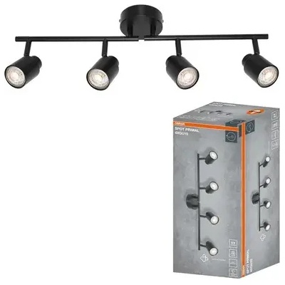 OSRAM Led ЛАМПА spot primal black 4xgu10 black ledvance (ledvance 4099854587405)