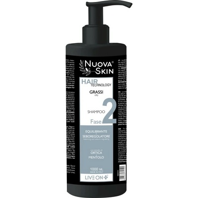 LiveOn Nuova Skin Seboregulačný šampón na mastné vlasy 1000 ml