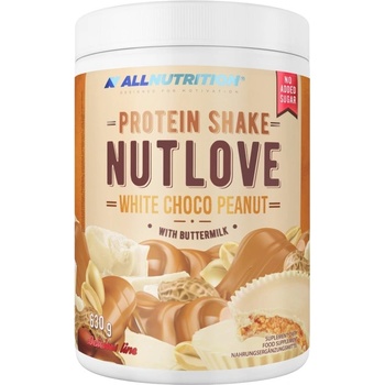 ALLNUTRITION NutLove Protein Shake | Whey Protein + Casein [630 грама] Бял шоколад с фъстъци