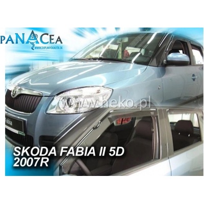 Deflektory Heko Škoda Fabia II HTB 2007 - 2014 predné + zadné