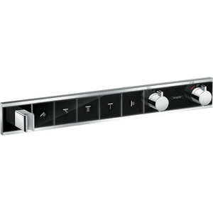 Hansgrohe RainSelect - Смесител за вграждане за 5 консуматора, черно/хром 15358600 (15358600)