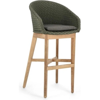 Bizzotto Бар стол coachella зелен с възглавница (0804774)