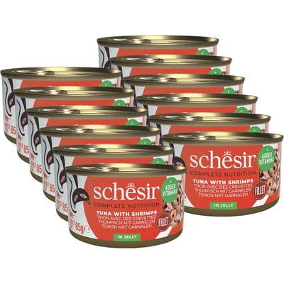 Schesir котка тон на риба и скариди в желе 12 x 85 г