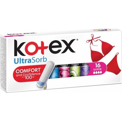Kotex UltraSorb Super menstruační tampony 16 ks