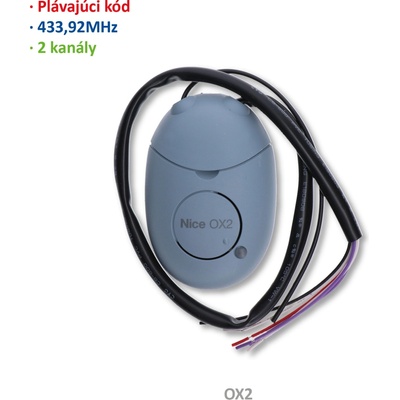 Nice OX2 externý prijímač na Nice plávajúce kódy