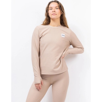 Eivy Versa Loose Fit Rib Top sand