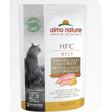 Almo nature HFC jelly cat kurací filet so syrom 6 x 55 g