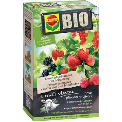 Terrasan COMPO BIO hnojivo pro bobuloviny s ovčí vlnou 750 g