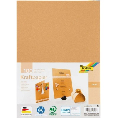 Folia Kraftový papír 120 g/m2 - 100 listů