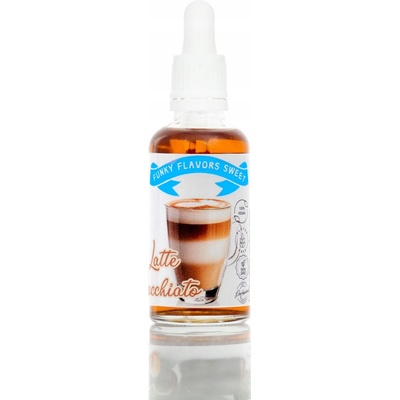Sladká aróma KÁVA S MLIEKOM bez cukru 50 ml Funky