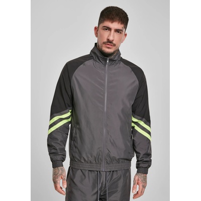 Urban Classics Мъжко яке в сиво и черно от Urban Classics Block Sport Track Jacket UB-TB3478-02457 - Сив, размер XL
