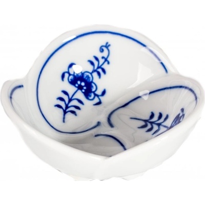 Český porcelán Dubí miska trojlístek cibulák 3,7 cm