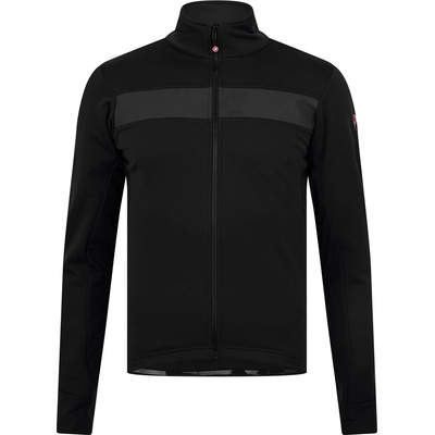 Castelli Яке Castelli Men's Raddoppia Windproof Thermal Performance Cycling Jacket - Light Black