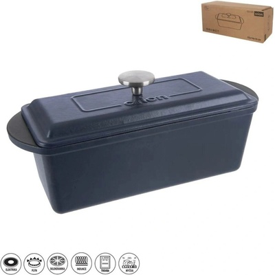 Orion forma na pečení litina s poklopem modrý smalt 35x14x16 cm 120074 terina