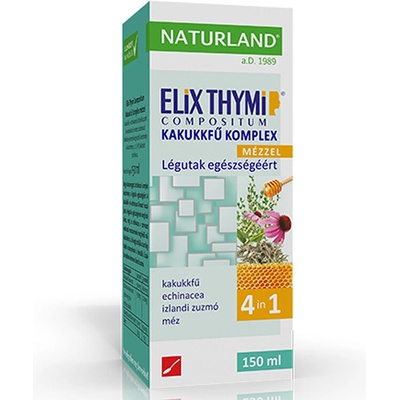 Naturland Билков еликсир с мащерка, ехинацея, исландски лишей и пчелен мед 150 ml | Naturland (012384 NTRL)