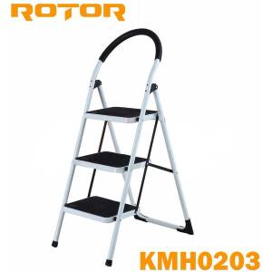 ROTOR Стълба домакинска, стоманена с 3 стъпала, 1.27 метра, rotor kmh0203 (kmh0203)