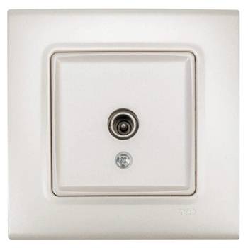 Image 1 of Panasonic РОЗЕТКА ТВ LIn LIfe 90403060 12dB ПЕРЛА (90403060)