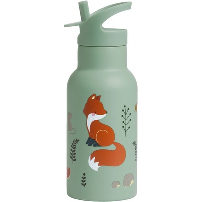 A Little Lovely Company nerezová lahev na pití 350 ml kamarádi z lesa