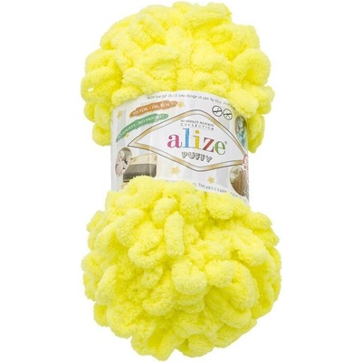 Bellatex Příze PUFFY Žlutá 100 g, 9 m
