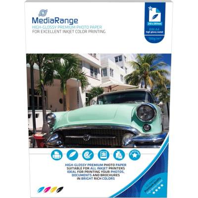 MediaRange Фотохартия MEDIARANGE GLOSSY 180g, A4, гланцирана, 180 g/m2, 50 бр (MRINK117)