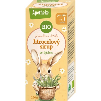 Apotheke Pohádkový dětský Jitrocelový sirup se šípkem BIO 250 g