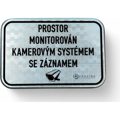 PROFIBA Značka na sloupek "Prostor monitorován kamerovým systémem se záznamem "