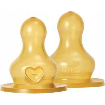 Bibs Комплект каучукови биберони за бутилка Bibs - Бавен поток, 0 м+, 2 броя (5000001)