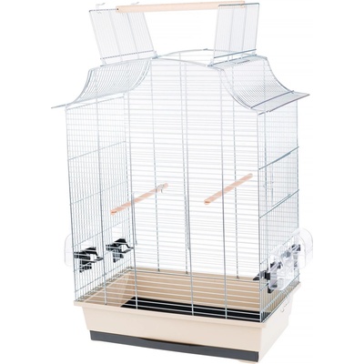 INTER-ZOO Pet Products Клетка за птици GRETA CABRIO CHROM - 49, 5 x 30, 5 x 66 cm БЕЖОВА