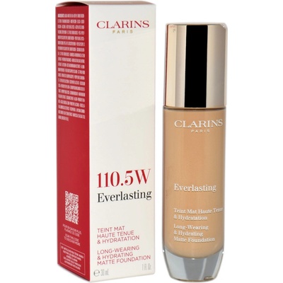 Clarins Dlhotrvajúci hydratačný make-up s matným efektom Everlasting Long-Wearing & Hydrating Matte Foundation 110.5W 30 ml