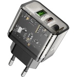 hoco. Зарядно устройство HOCO N34 за USB+Type-C гнездо 20W, бързо зарядно устройство PD 3.0, ЧЕРНО (N34)