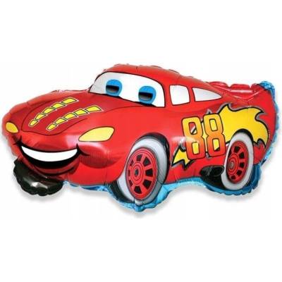 Balón Flexmetal červený Blesk McQueen 24"