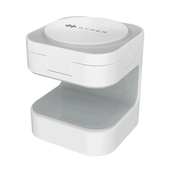 HYPER by Sanho Targus HJ3320WHGL зарядно за мобилни устройства Слушалки, Смартфон, Смарт ръчен часовник Бяла USB Безжично зареждане Бързо зареждане На закрито (HJ3320WHGL) (HJ3320WHGL)