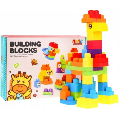 JDLT Sada Plastové kocky ZOO 68ks