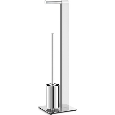 ZACK Четка за тоалетна Atore с държач за хартия полирана (40455)